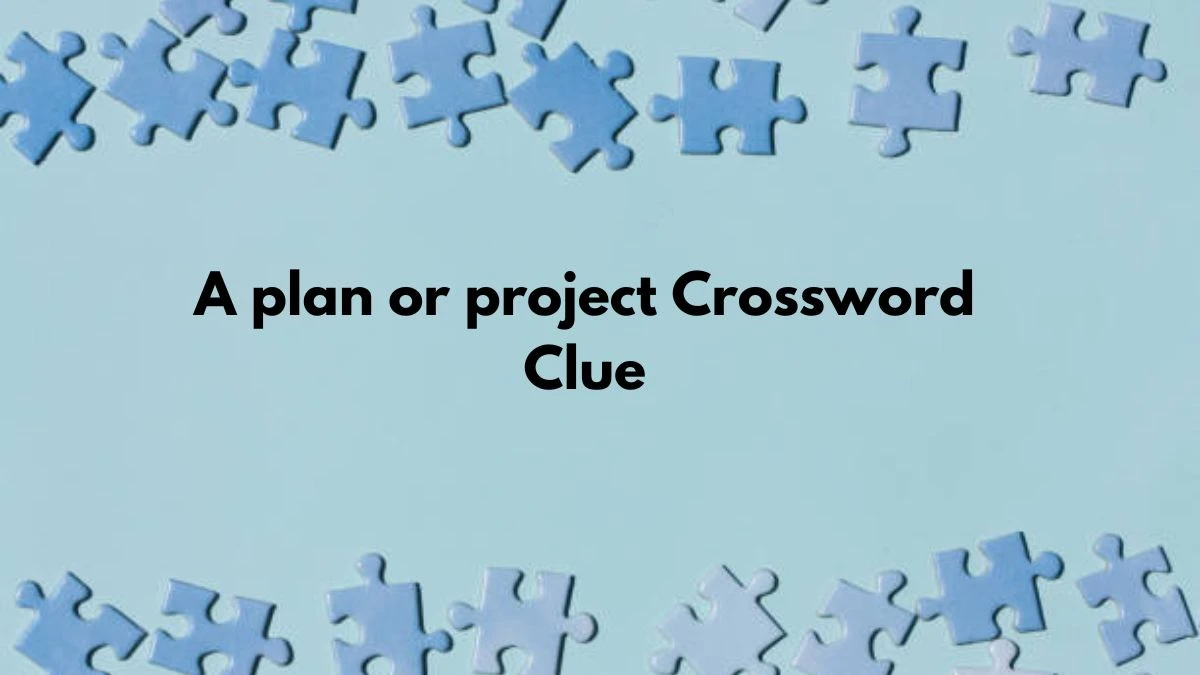 A plan or project Irish Daily Mail Quick Crossword Clue Puzzle Answer from September 10, 2024