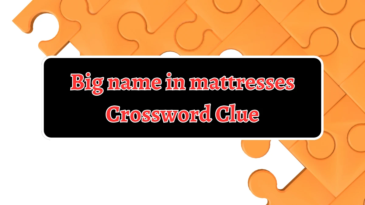 NYT Big name in mattresses Crossword Clue Puzzle Answer from September 03, 2024