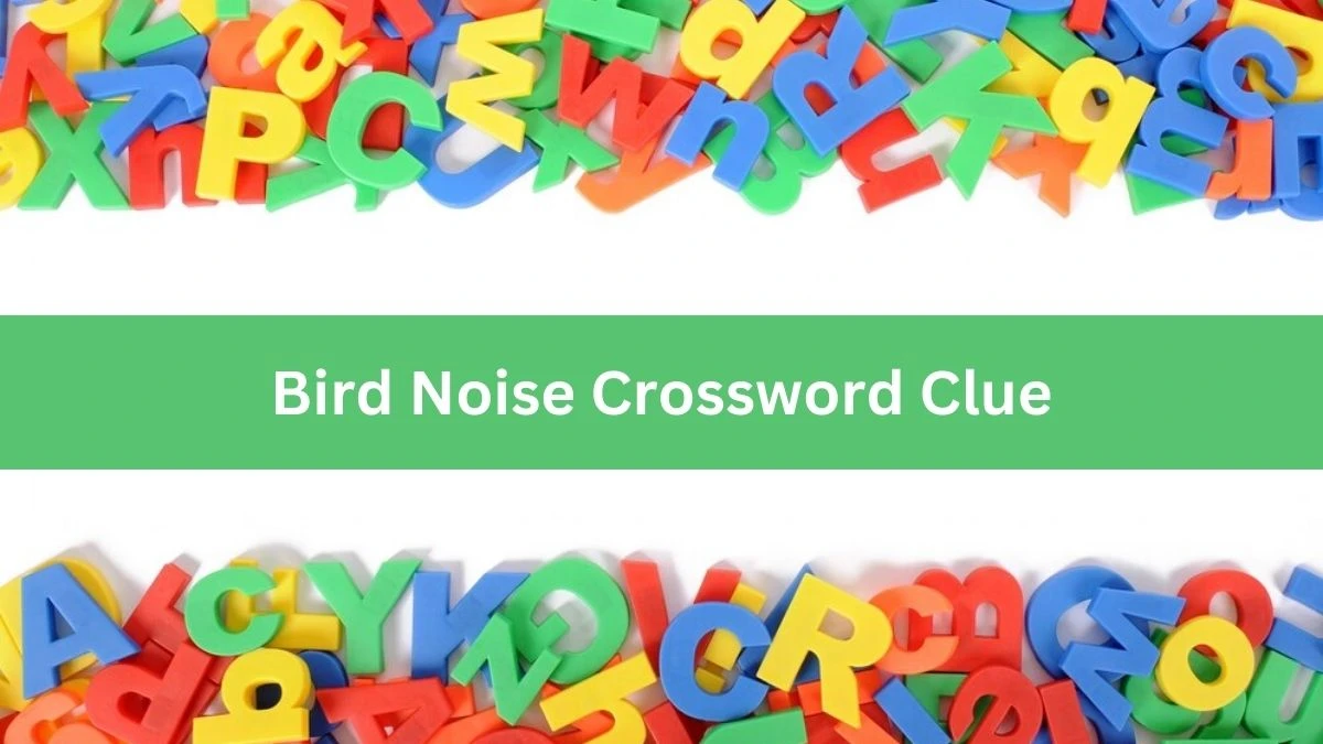 Bird Noise 6 Letters Crossword Clue Puzzle Answer from September 11, 2024