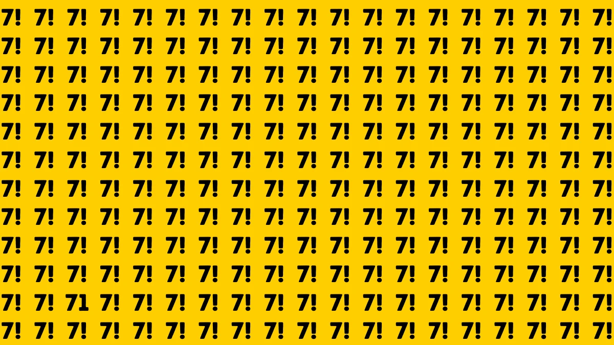 Brain Teaser: If you have Eagle Eyes Spot the Number 71 in 9 Secs