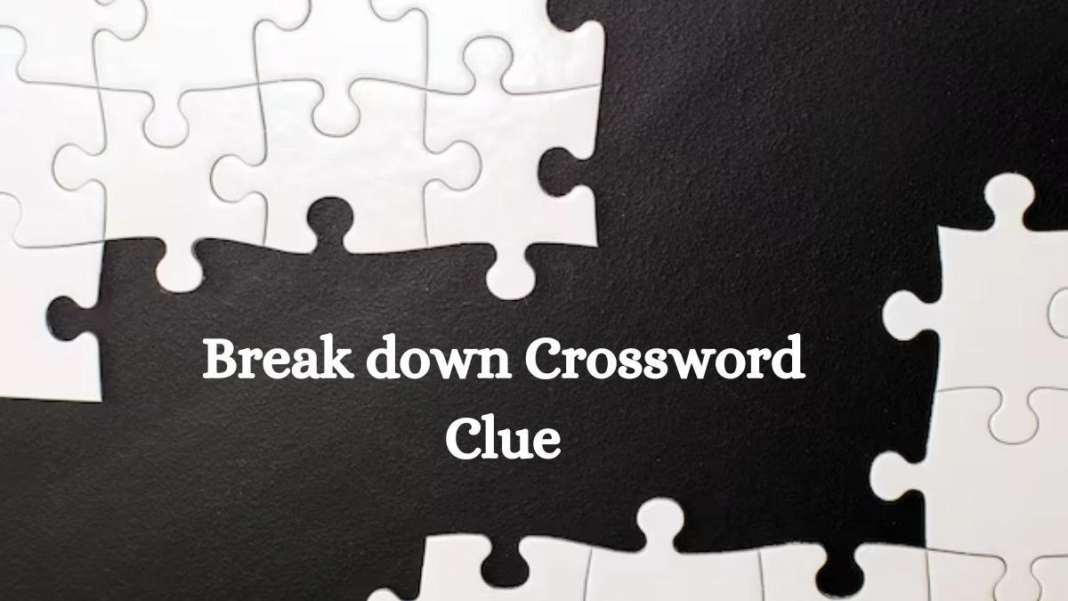 Break down NYT Crossword Clue Puzzle Answer on September 11, 2024