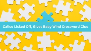 Calico Licked Off, Gives Baby Wind Crossword Clue Puzzle Answer from September 16, 2024