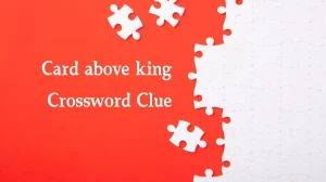 NYT Card above king Crossword Clue Puzzle Answer from September 02, 2024