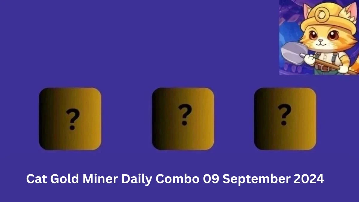 Cat Gold Miner Daily Combo 09 September 2024