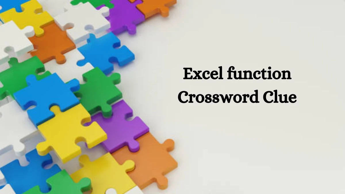 Excel function NYT Crossword Clue Puzzle Answer from September 20, 2024