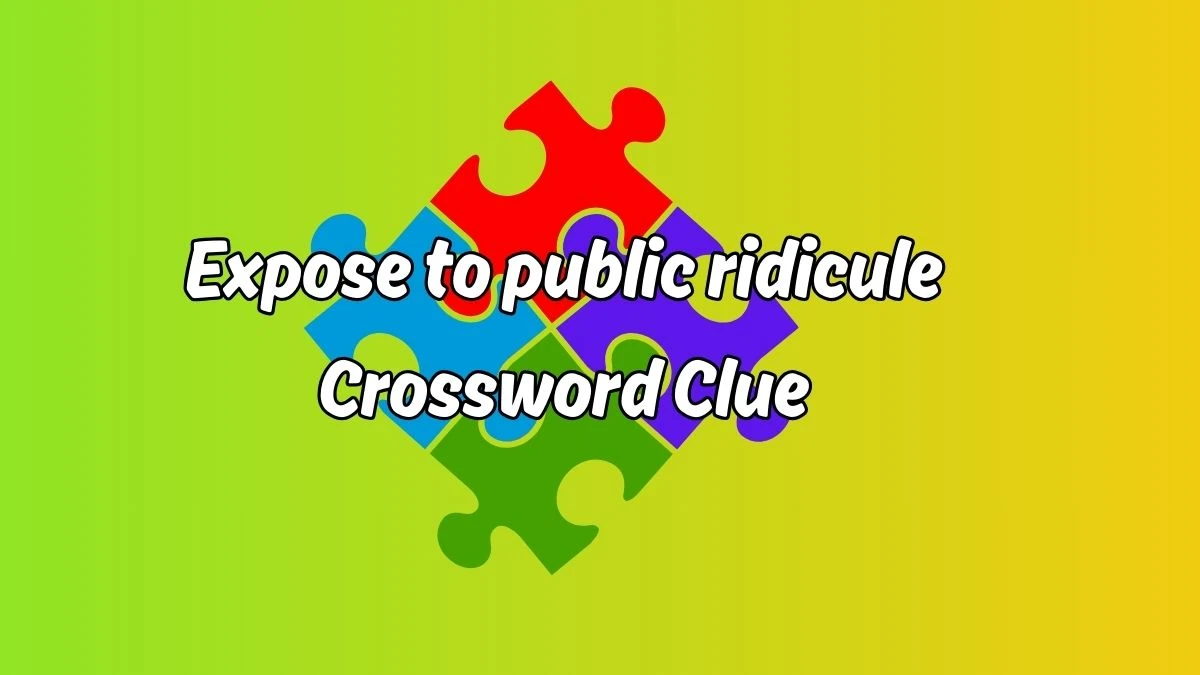 Expose to public ridicule 7 Little Words Puzzle Answer from September 20, 2024