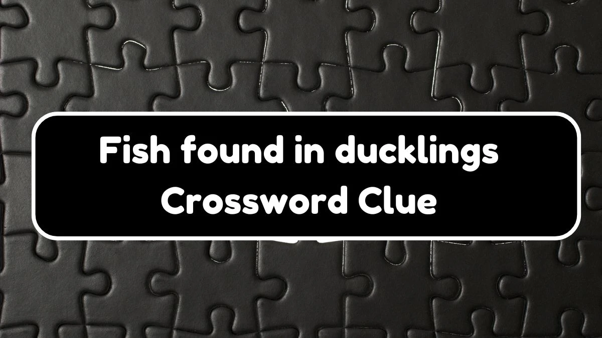 Fish found in ducklings 7 Little Words Puzzle Answer from September 21, 2024