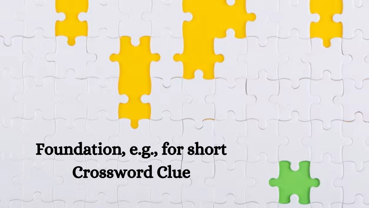 NYT Foundation, e.g., for short Crossword Clue Puzzle Answer from September 26, 2024