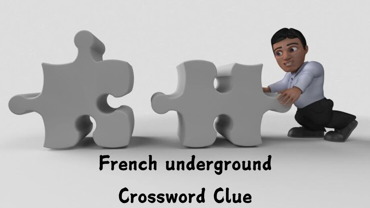 Irish Daily Mail Quick French underground 5 Letters Crossword Clue Puzzle Answers from September 09, 2024