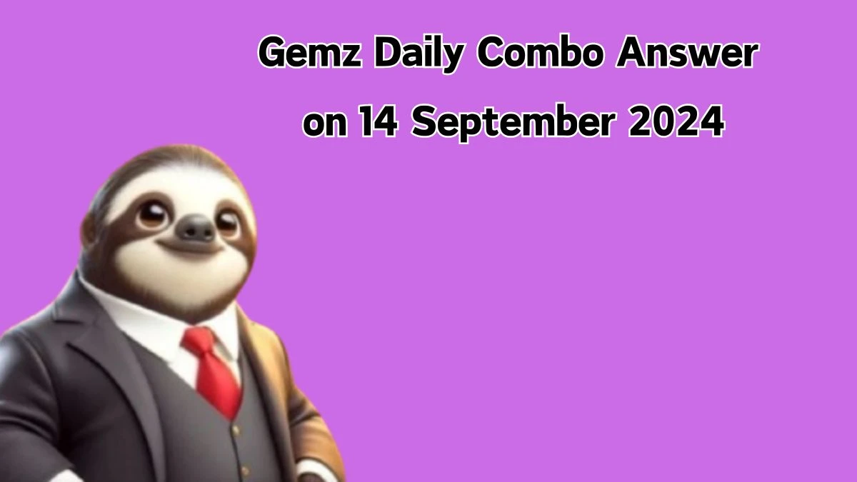 Gemz Daily Combo Answer on 14 September 2024 - Cards for Coins!