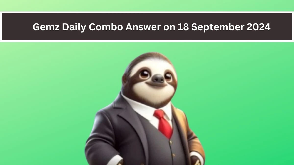 Gemz Daily Combo Answer on 18 September 2024 - Cards for Coins!