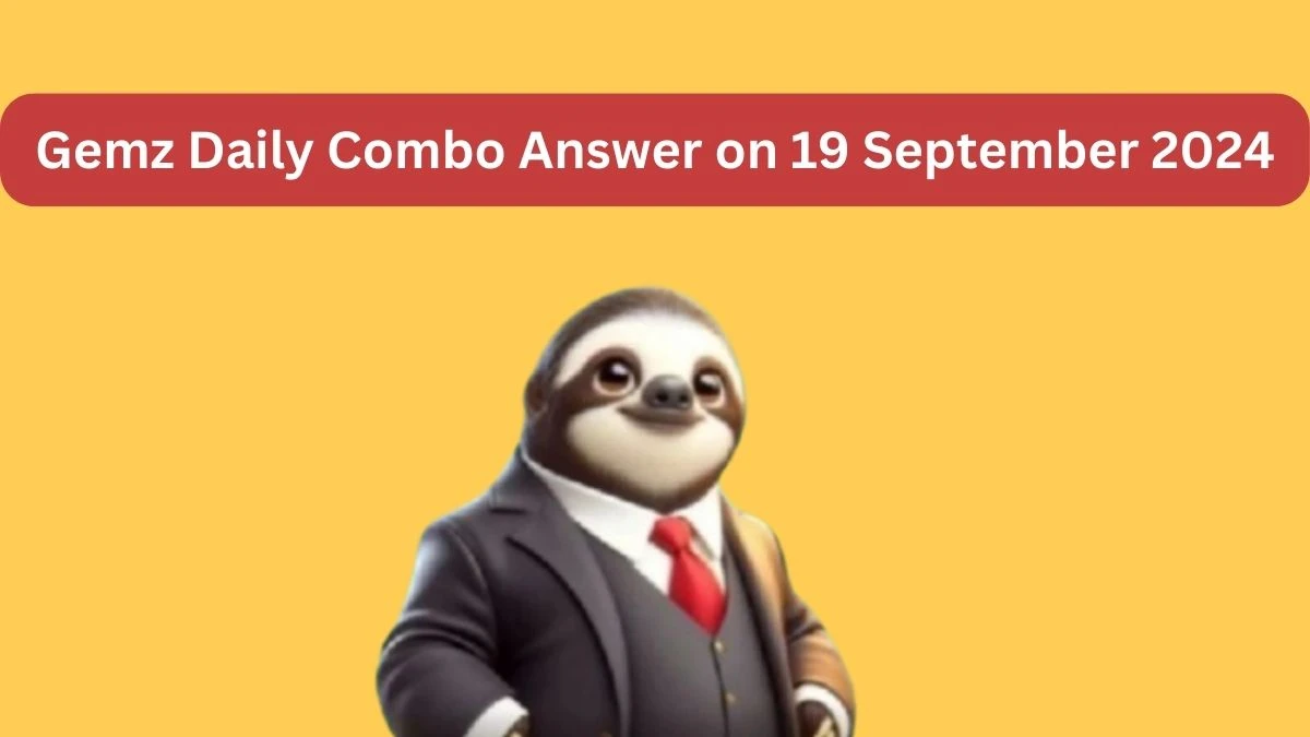 Gemz Daily Combo Answer on 19 September 2024 - Cards for Coins!