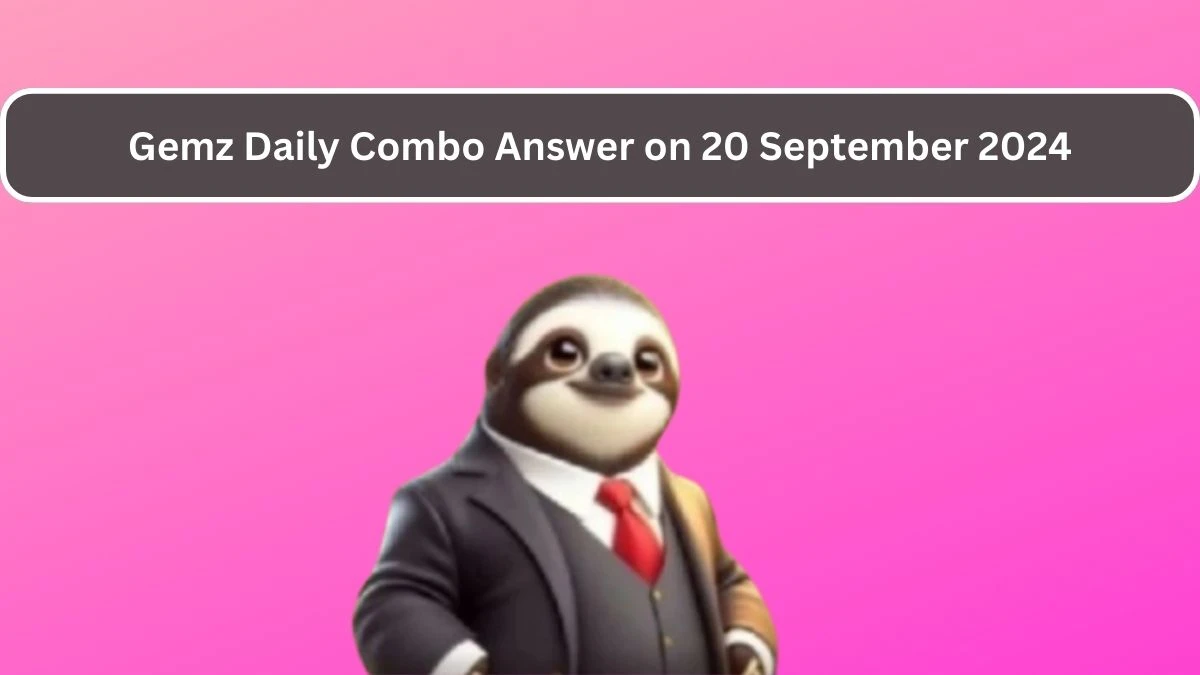 Gemz Daily Combo Answer on 20 September 2024 - Cards for Coins!