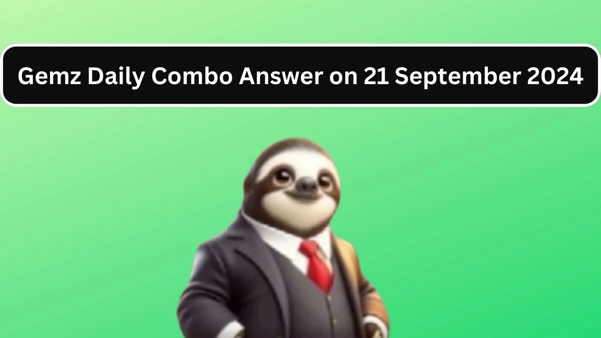 Gemz Daily Combo Answer on 21 September 2024 - Cards for Coins!