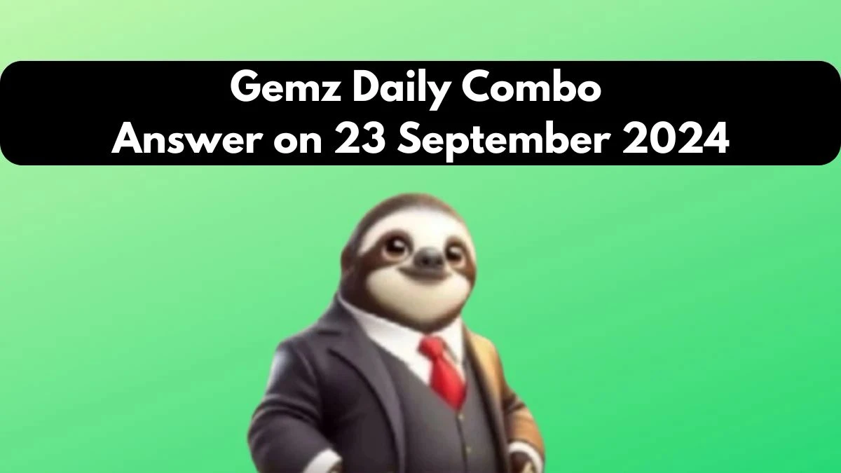 Gemz Daily Combo Answer on 23 September 2024 - Cards for Coins!