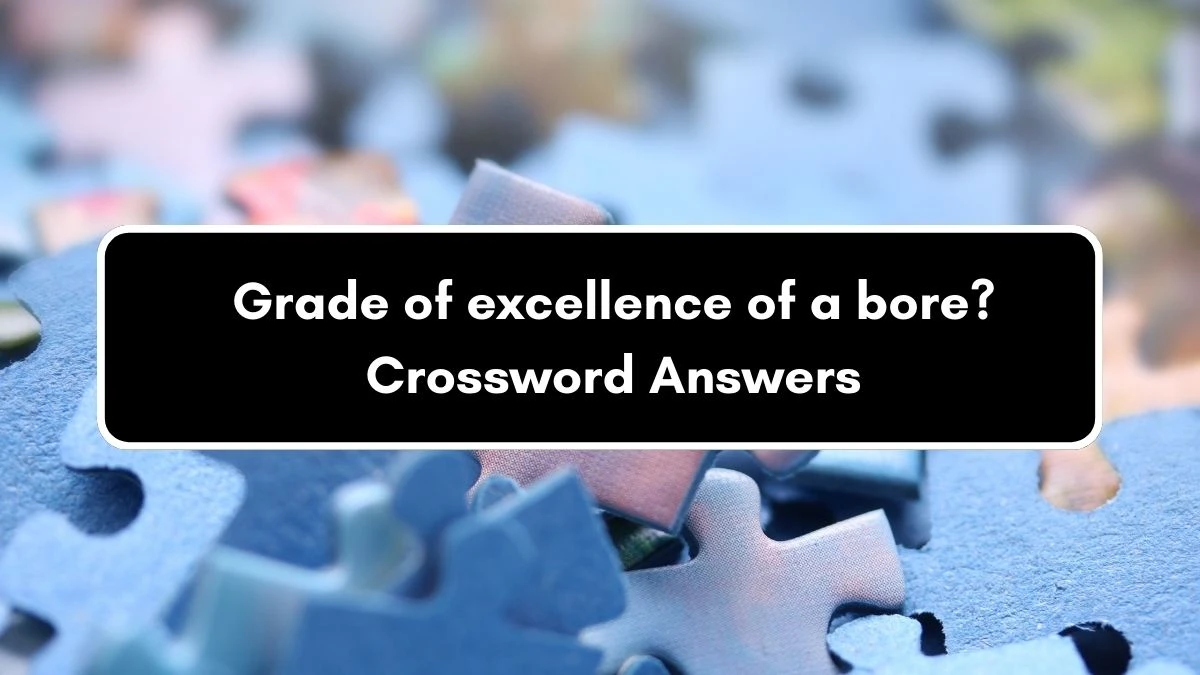 Grade of excellence of a bore? Crossword Clue Puzzle Answer from September 05, 2024