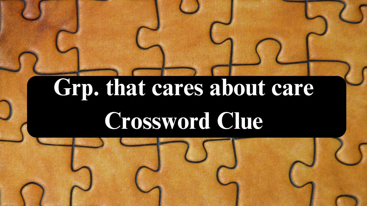 NYT Grp. that cares about care Crossword Clue Puzzle Answer from September 27, 2024