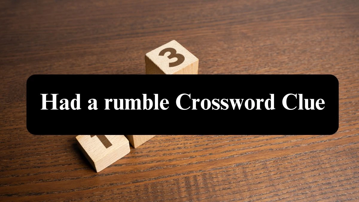 Had a rumble 7 Little Words Puzzle Answer from September 27, 2024