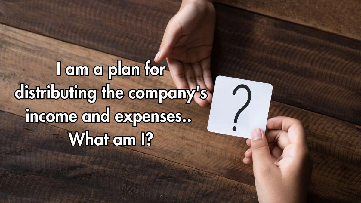 I am a plan for distributing the company's income and expenses. What am I? Musk X Empire Riddle of the Day 04 September 2024