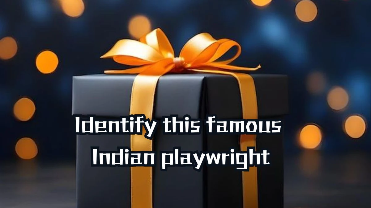 Identify this famous Indian playwright? Amazon Quiz Answer Today September 16, 2024