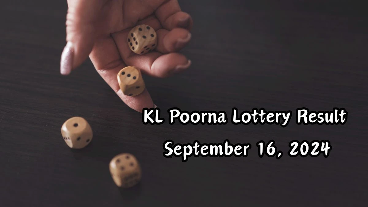 KL Poorna Lottery Result Today September 16, 2024