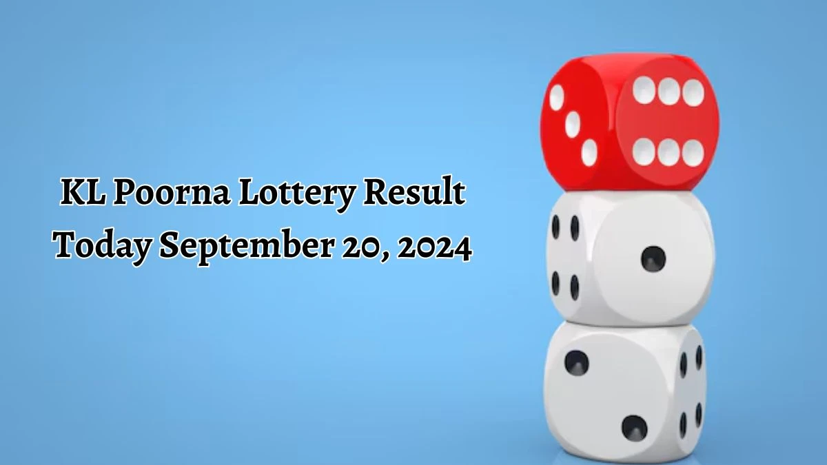 KL Poorna Lottery Result Today September 20, 2024