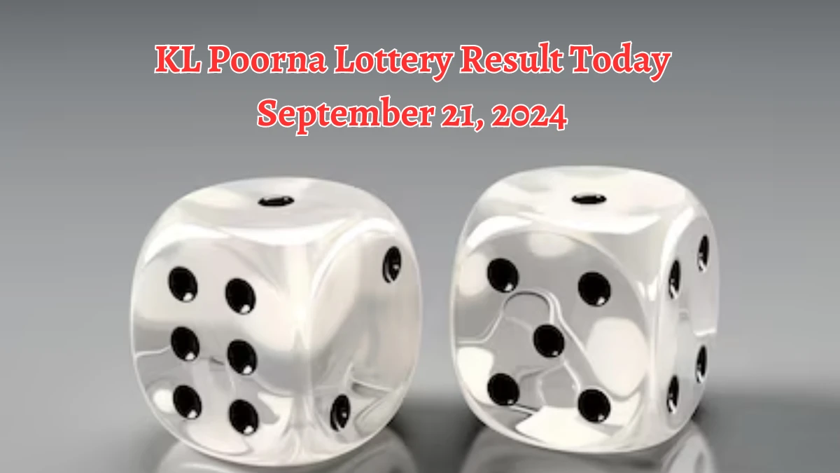 KL Poorna Lottery Result Today September 21, 2024