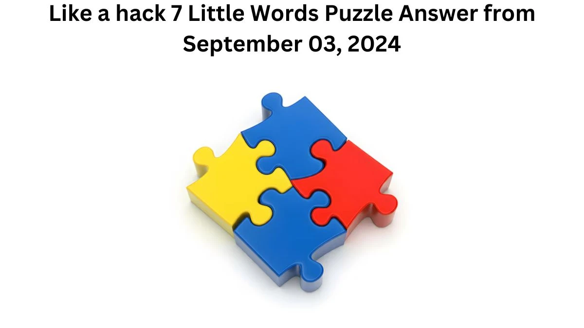 Like a hack 7 Little Words Puzzle Answer from September 03, 2024