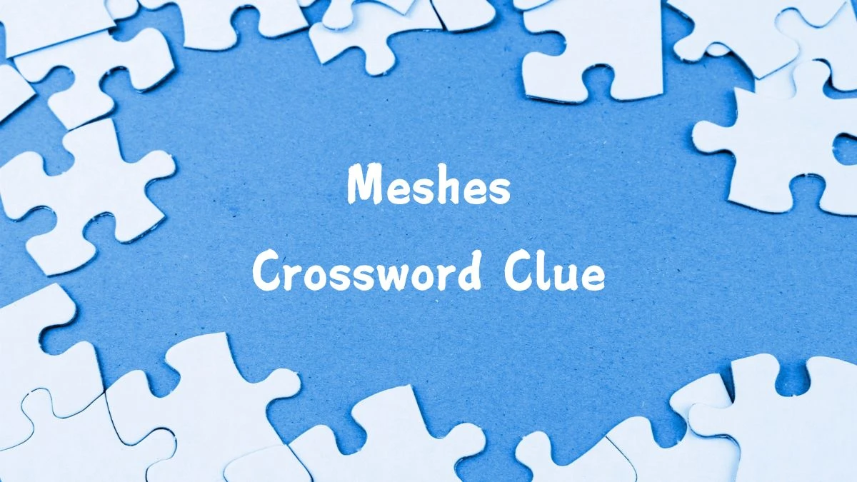 Irish Daily Mail Quick Meshes Crossword Clue Puzzle Answer from September 10, 2024