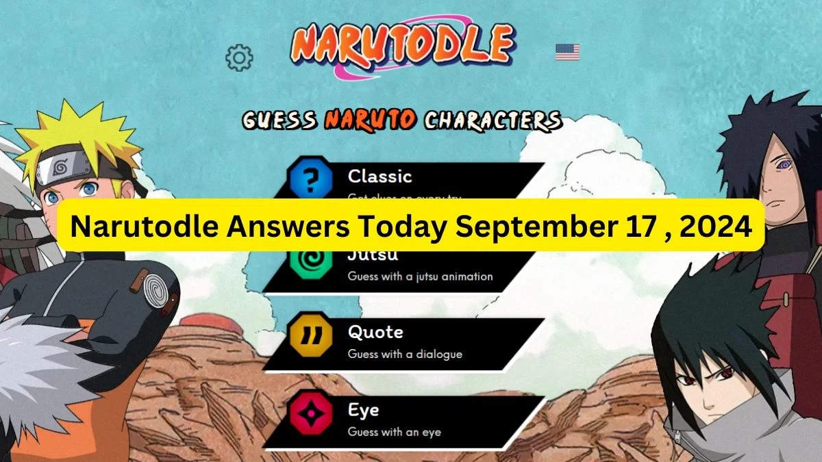 Narutodle Answers for Today September 17, 2024, Classic, Jutsu, Quote, and Eye