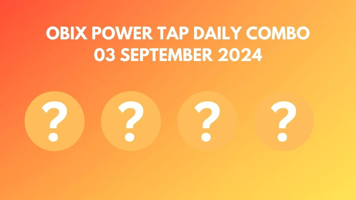 Obix Power Tap Daily Combo 03 September 2024