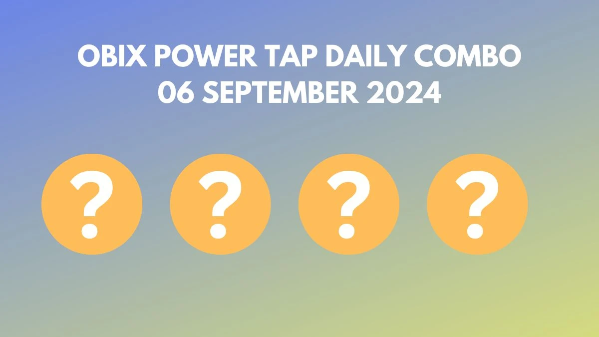 Obix Power Tap Daily Combo 06 September 2024