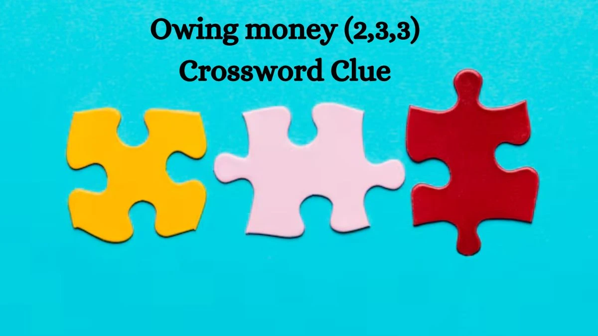 Irish Daily Mail Quick Owing money (2,3,3) Crossword Clue Puzzle Answer from September 14, 2024