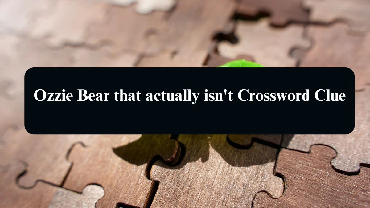 Ozzie Bear that actually isn't Crossword Clue Puzzle Answer from September 14, 2024