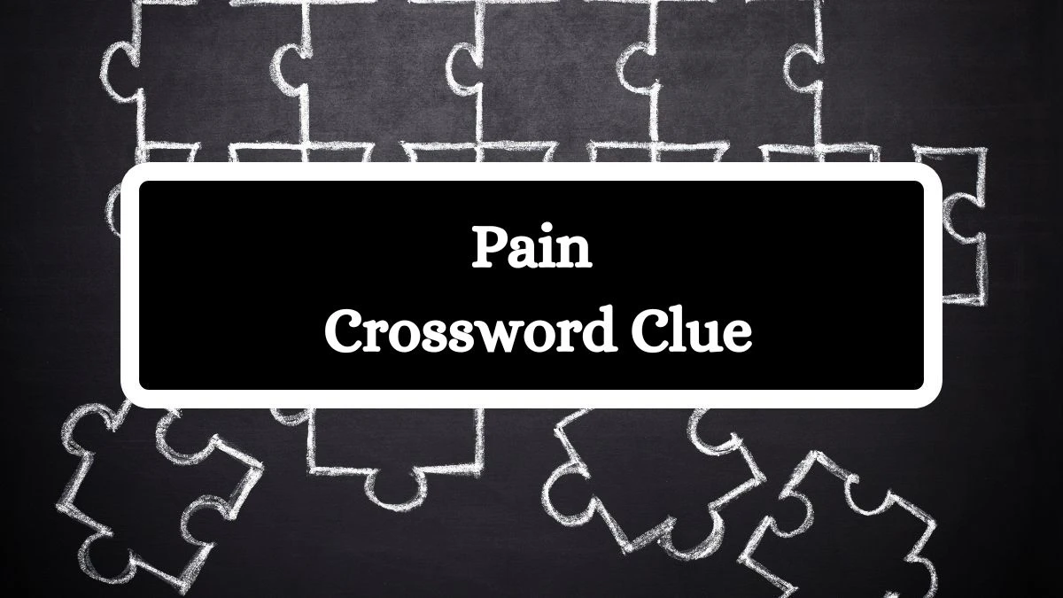 NYT Pain Crossword Clue Puzzle Answer from September 04, 2024