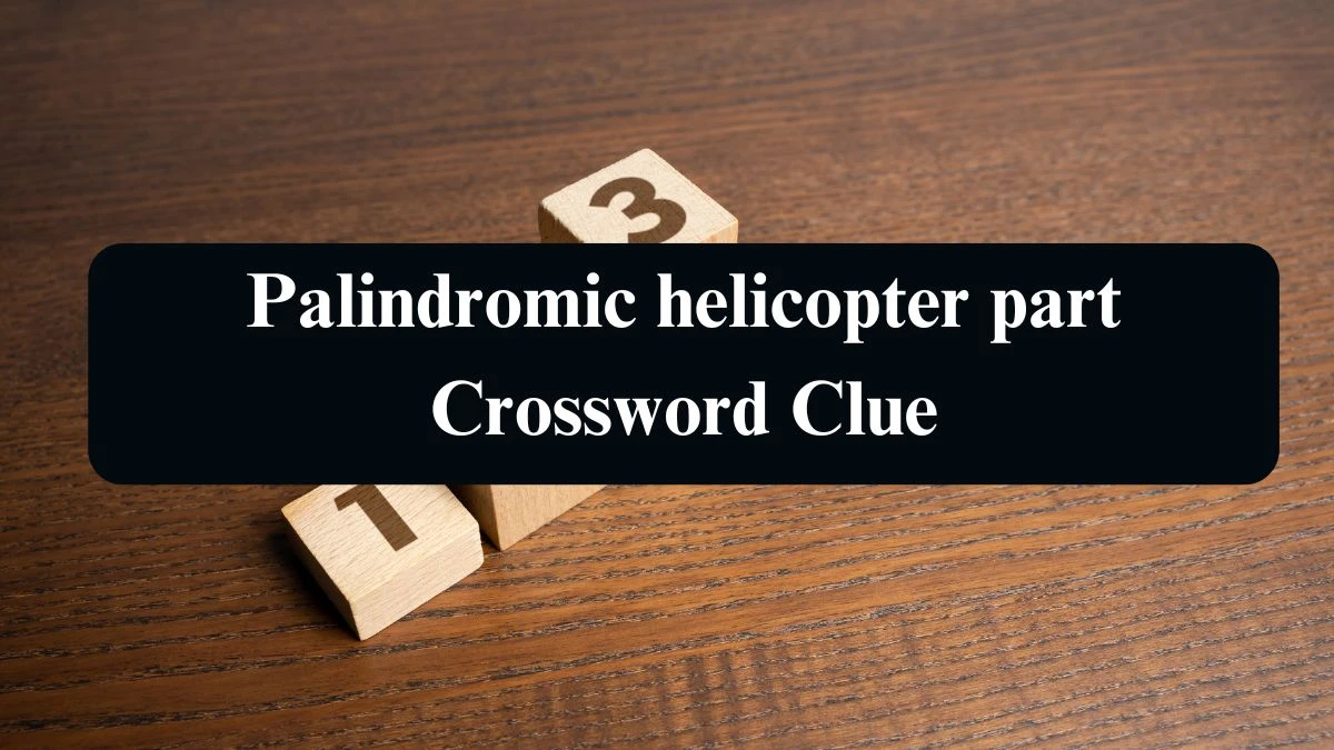 Palindromic helicopter part NYT Crossword Clue