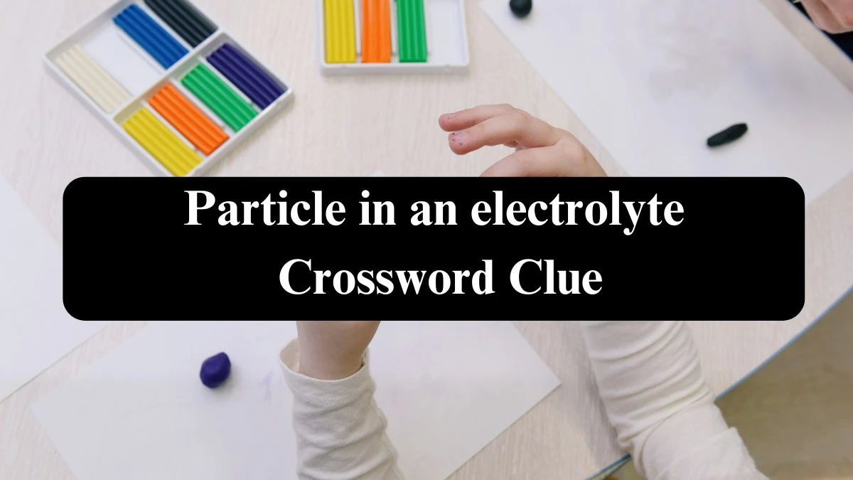 Particle in an electrolyte NYT Crossword Clue Puzzle Answer from September 17, 2024