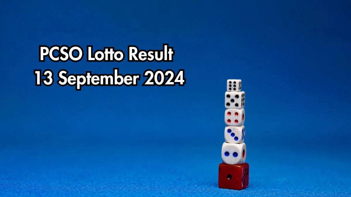 PCSO Lotto Result 13 September 2024