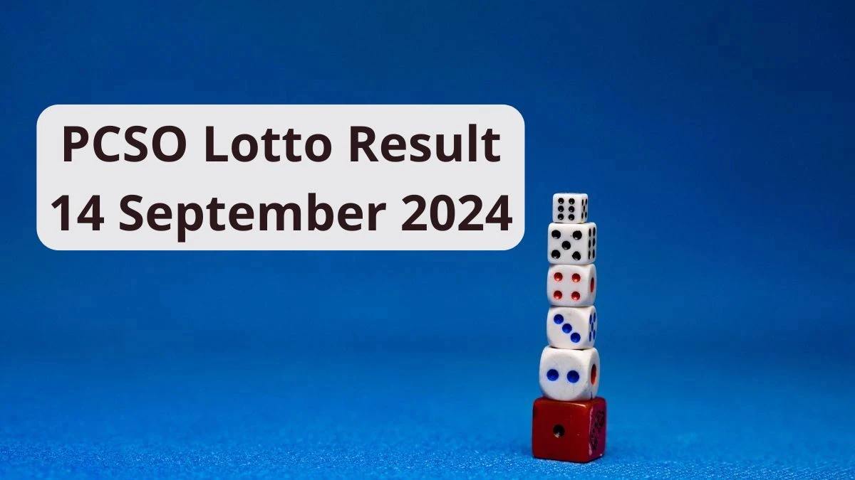 PCSO Lotto Result 14 September 2024