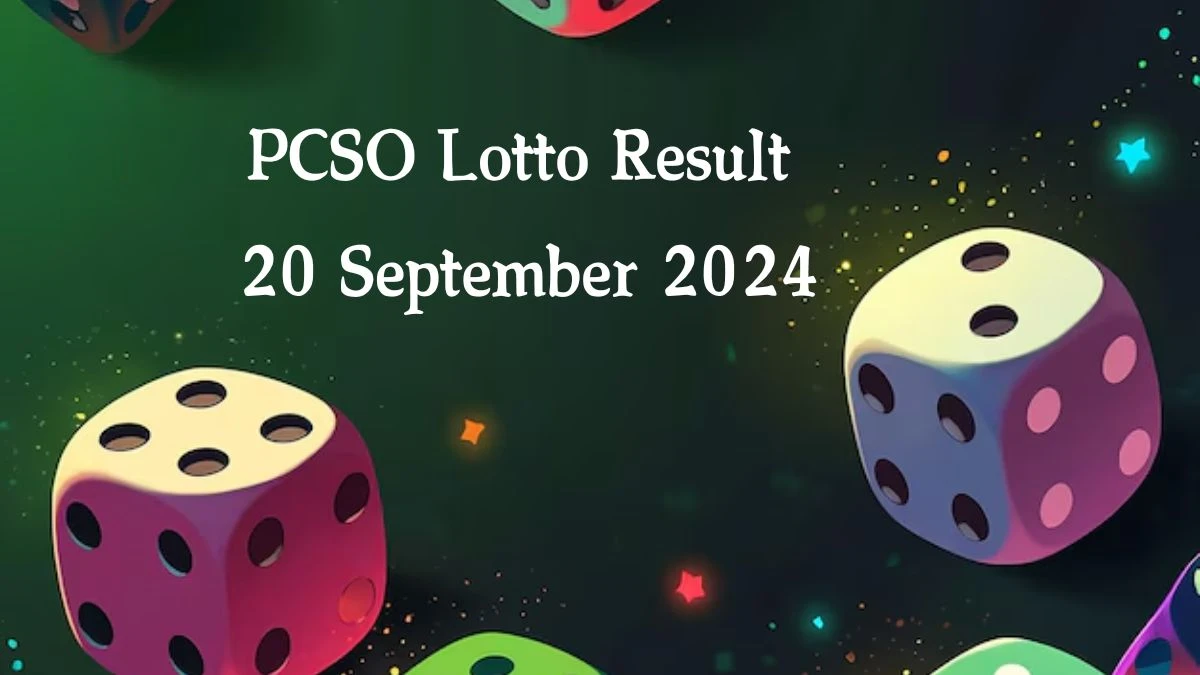 PCSO Lotto Result 20 September 2024