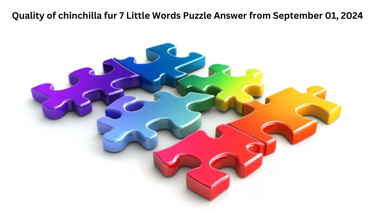 Quality of chinchilla fur 7 Little Words Puzzle Answer from September 01, 2024