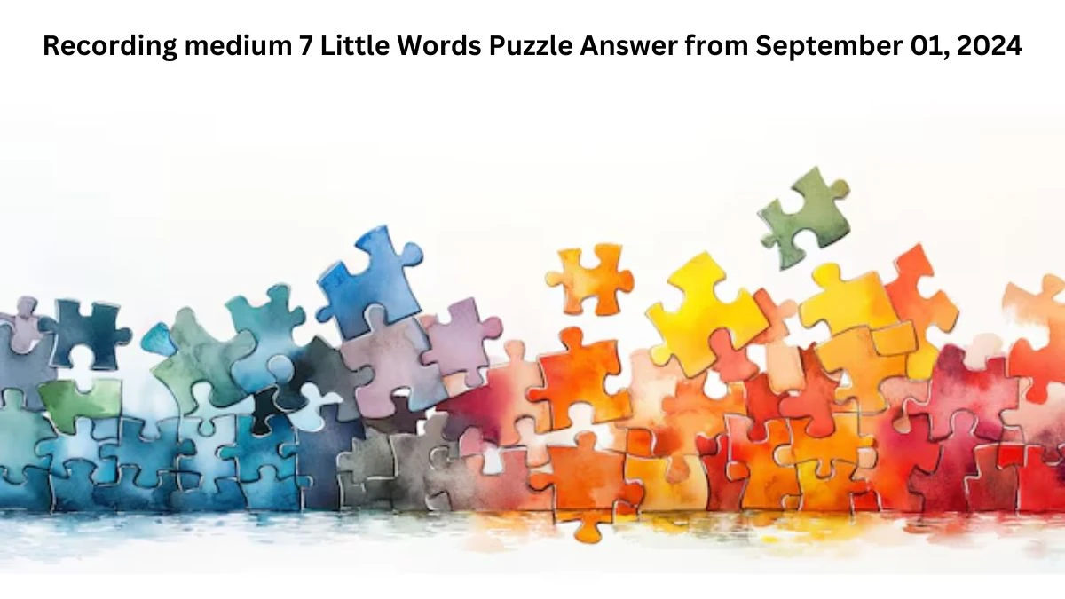 Recording medium 7 Little Words Puzzle Answer from September 01, 2024