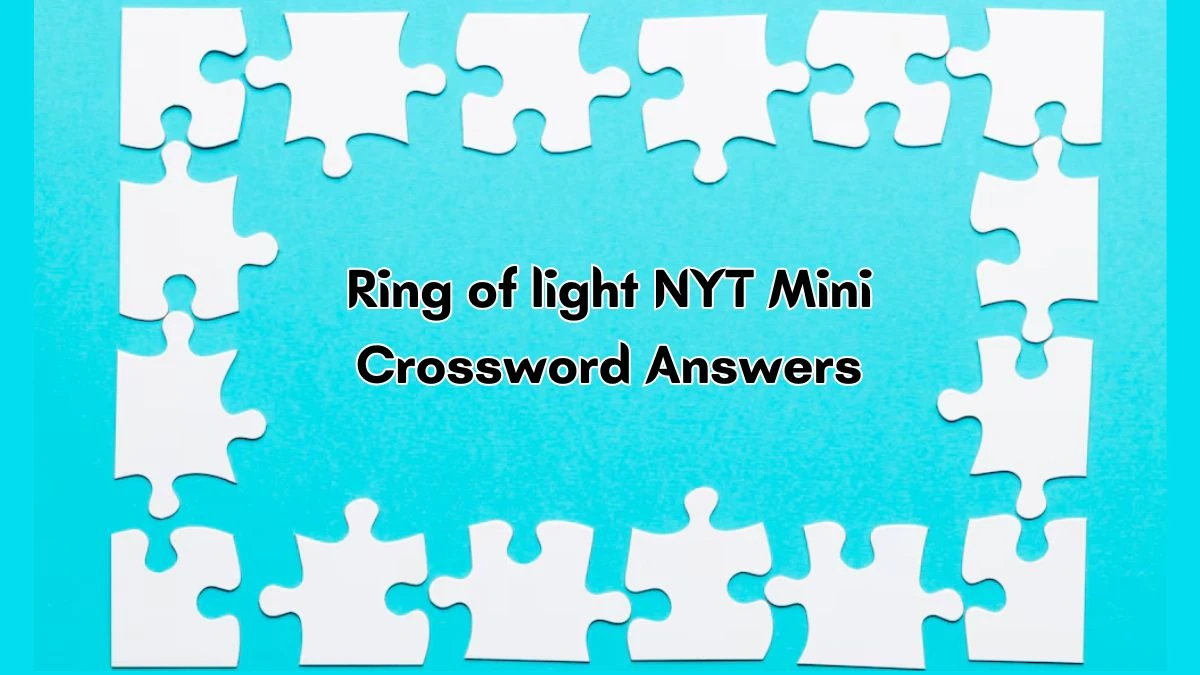 Ring of light NYT Crossword Clue