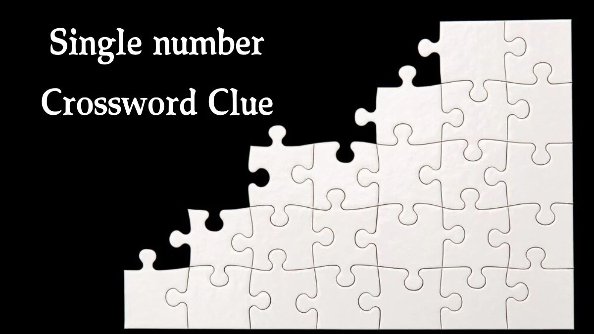 Single number 3 Letters Crossword Clue Puzzle Answer from October 01, 2024