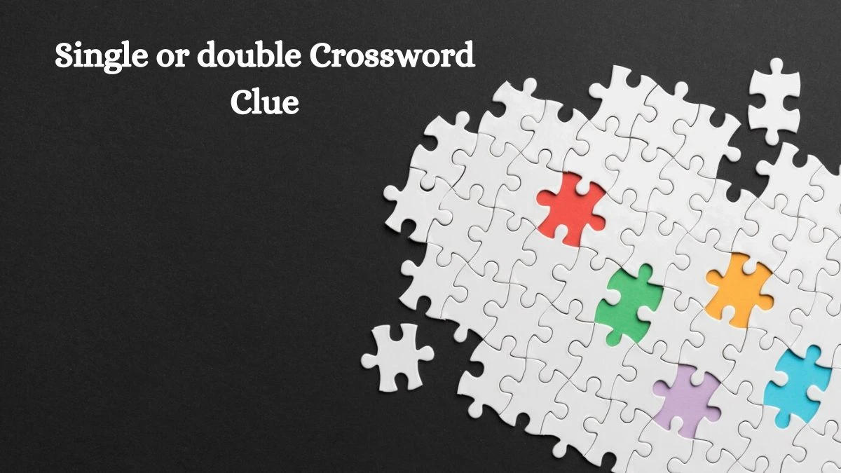 Single or double NYT Crossword Clue Puzzle Answer from September 24, 2024