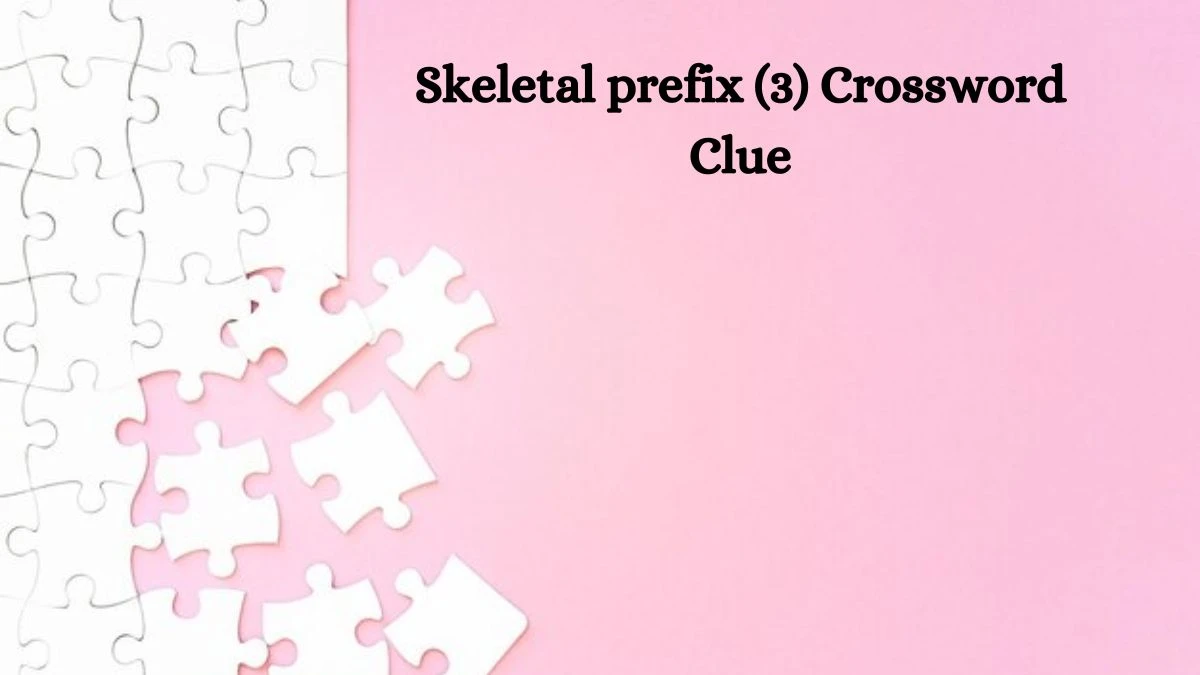 NYT Skeletal prefix (3) Crossword Clue Puzzle Answer from September 28, 2024