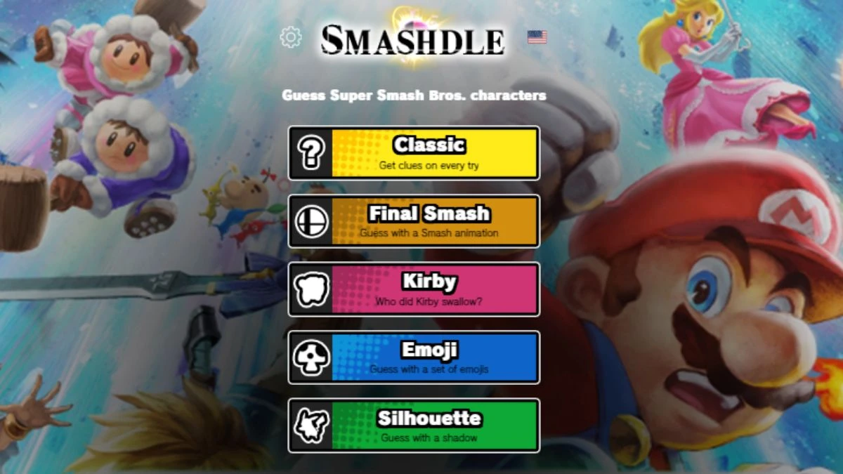 Smashdle Answers Today September 03, 2024: Classic, Final Smash, Kirby, Emoji, Silhouette