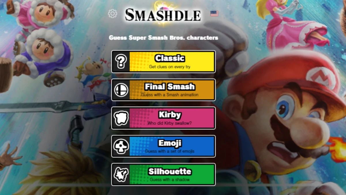 Smashdle Answers Today September 09, 2024: Classic, Final Smash, Kirby, Emoji, Silhouette