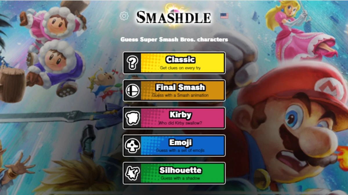 Smashdle Answers Today September 12, 2024: Classic, Final Smash, Kirby, Emoji, Silhouette