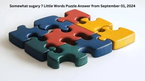 Somewhat sugary 7 Little Words Puzzle Answer from September 01, 2024